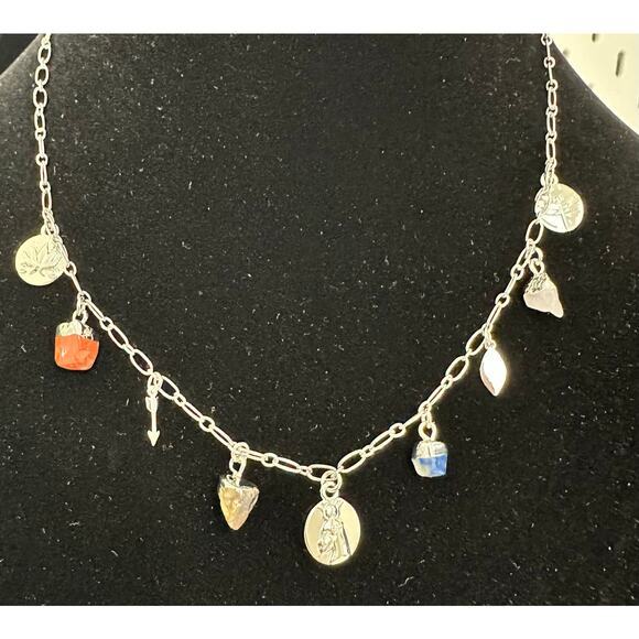 Sterling Forever Charm Necklace - NWT- Unique Find - Picture 1 of 8